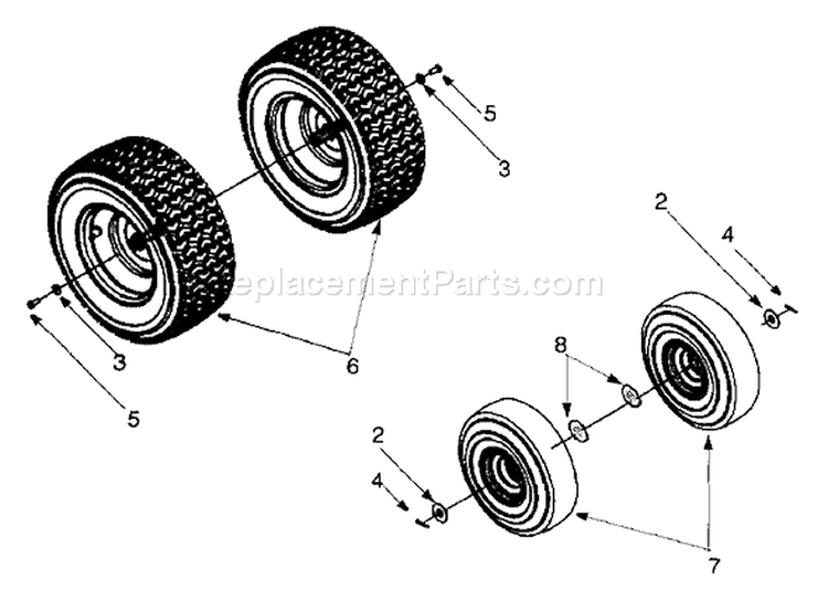 Page O Diagram and Parts List for 13A-325-402 1999 Yard Man Lawn Tractor